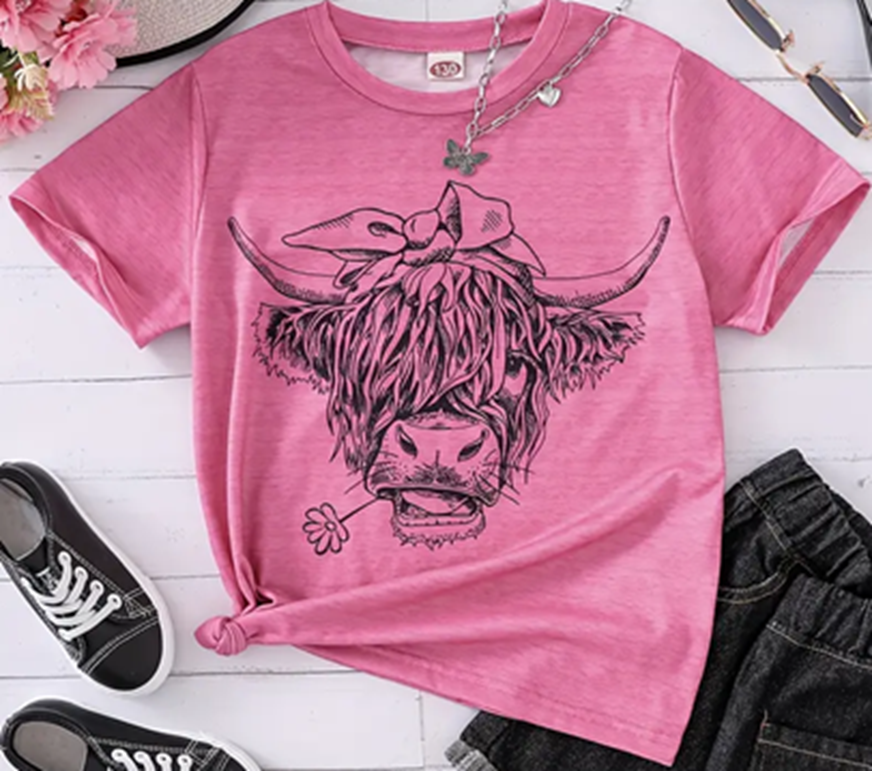 TSHIRT, KIDS, COW